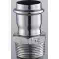 15*1/2 En 316L Stainless Steel Pipe Fittings Straight Adapter Male